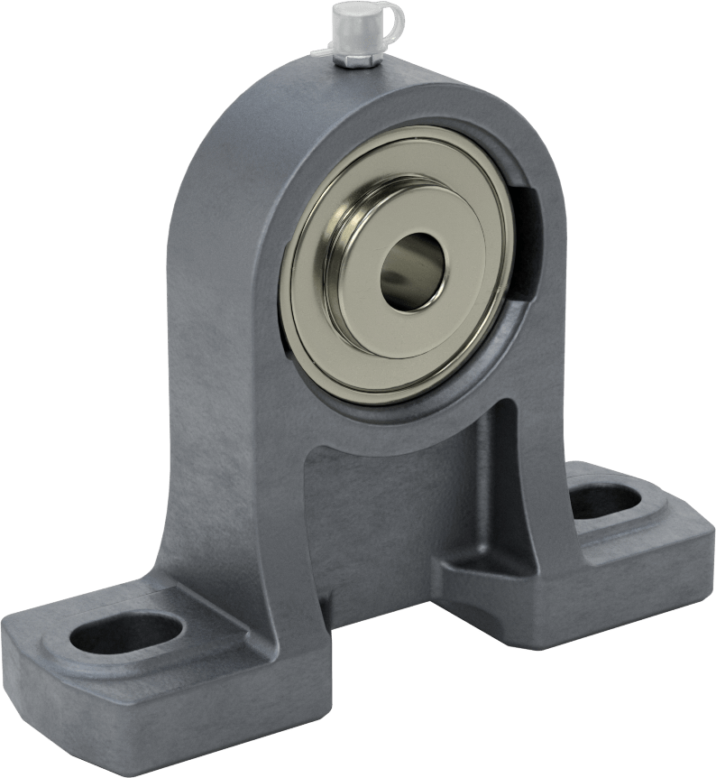 Ekstra Boşluklu Monte Bilyalı Rulman, 1/2" Mil Çapı için, 2-3/4" Merkez Yüksekliği