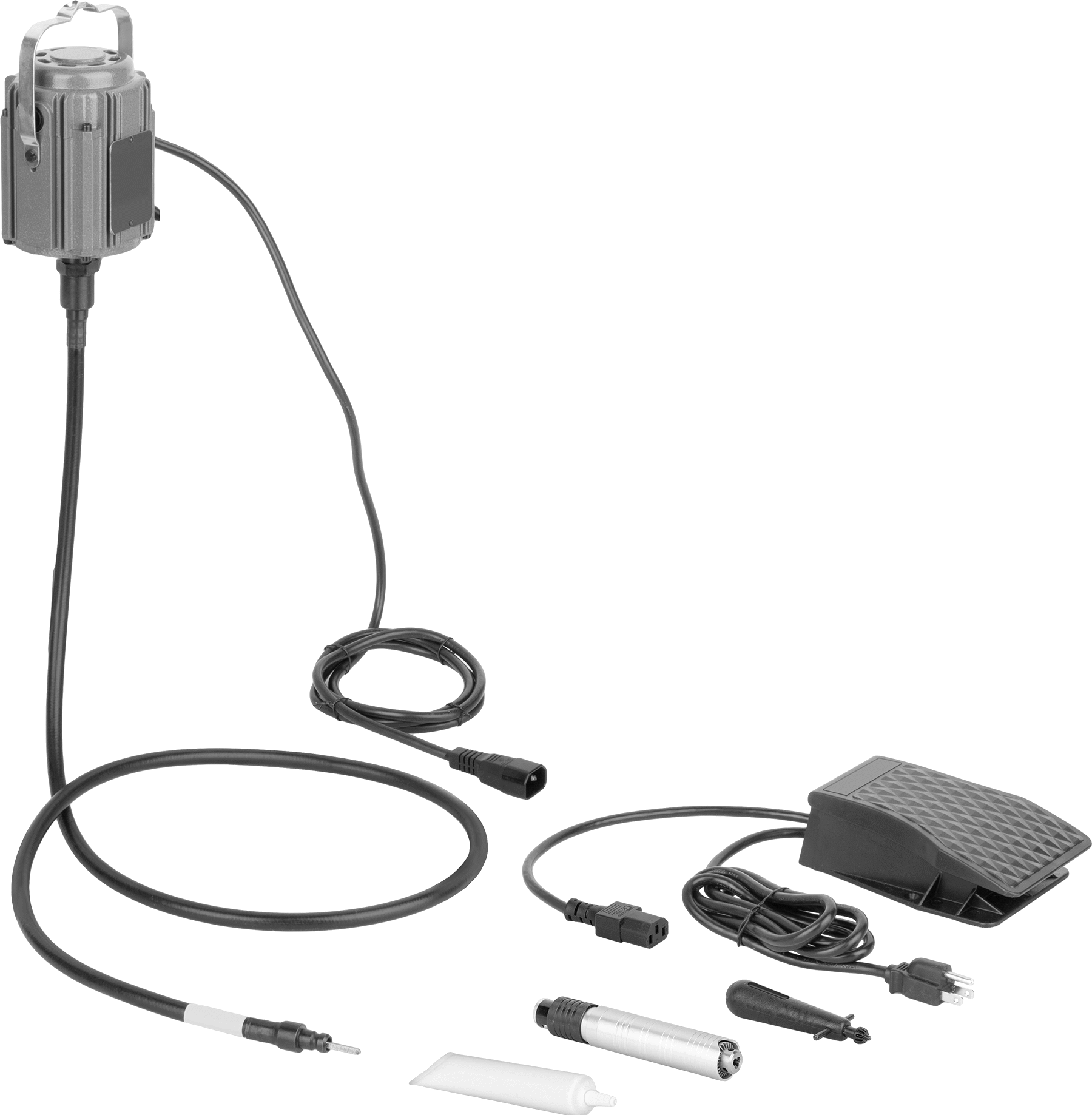 Elektrikli Esnek Şaftlı Uç ve Bur Die Grinder, Asma, 3/32", 1/8", 5/32" Şaft Çapı, 15000 rpm