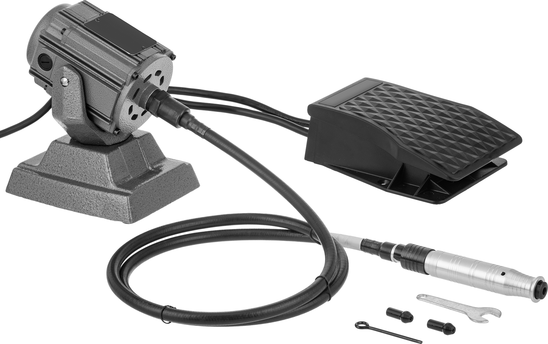 Elektrikli Esnek Şaftlı Uç ve Bur Die Grinder, Tezgah, 3/32", 1/8", 1/4" Şaft Çapı, 15000 rpm