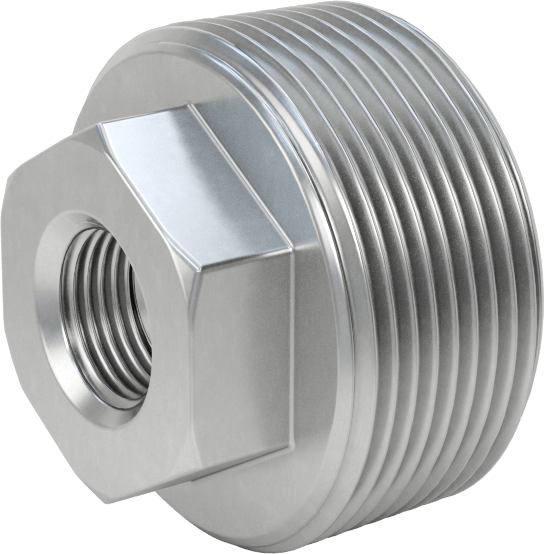 Düşük Basınçlı Boru Bağlantı Elemanı, FM Onaylı, Demir, Burç Adaptörü, 1-1/2 x 3/8 NPT