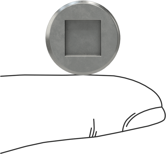 Düşük Basınçlı Boru Bağlantı Elemanı, Çelik, Kare Tahrikli Fiş, 3/8 NPT
