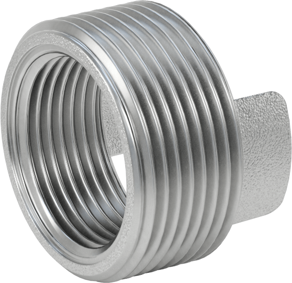 Düşük Basınçlı Boru Bağlantı Elemanı, Demir, Burç Adaptörü, 1-1/4 NPT Erkek x 1 NPT Dişi