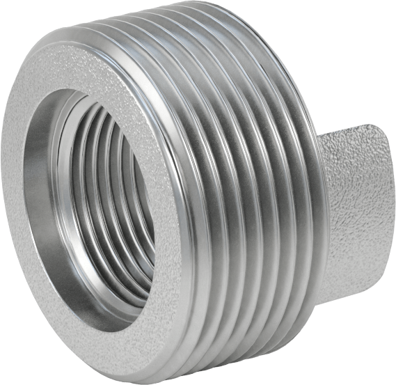 Düşük Basınçlı Boru Bağlantı Elemanı, Demir, Burç Adaptörü, 1-1/4 NPT Erkek x 3/4 NPT Dişi