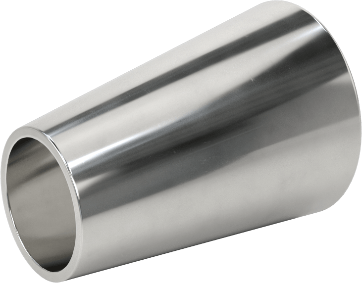 Paslanmaz Çelik Boru için Alın Kaynaklı Bağlantı Parçası, 304/304L Paslanmaz Çelik Ofset Redüktör, 1-1/2“ x 1” Boru Dış Çapı için