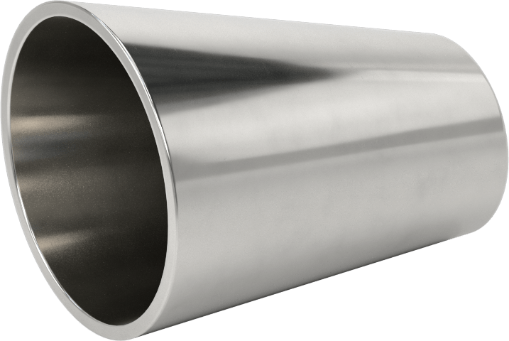 Paslanmaz Çelik Boru için Alın Kaynaklı Bağlantı Parçası, 304/304L Paslanmaz Çelik Ofset Redüktör, 1-1/2“ x 1” Boru Dış Çapı için