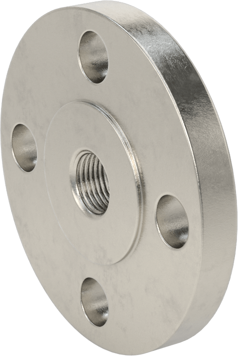 Düşük Basınçlı 304/304L Paslanmaz Çelik Dövme Boru Flanşı, Redüktör, 1/2 NPT x 1 Flanşlı Boru Boyutu