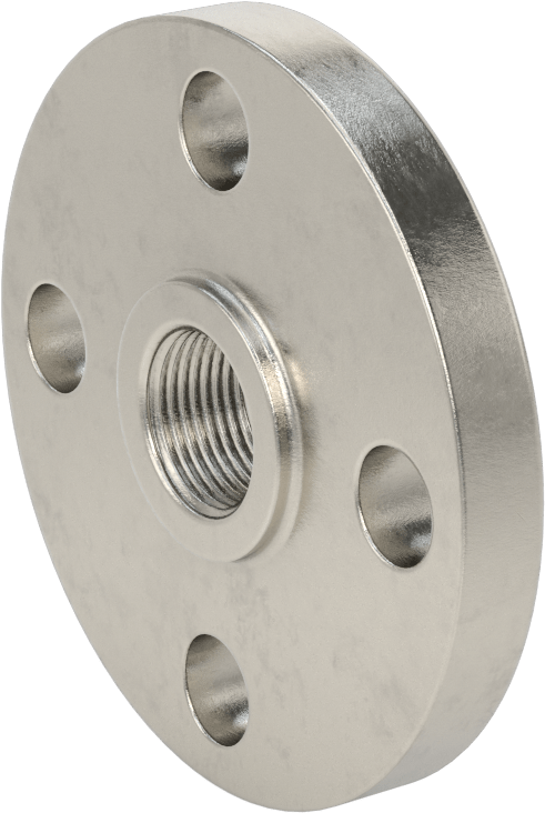 Düşük Basınçlı 304/304L Paslanmaz Çelik Dövme Boru Flanşı, Redüktör, 3/4 NPT x 1 Flanşlı Boru Boyutu