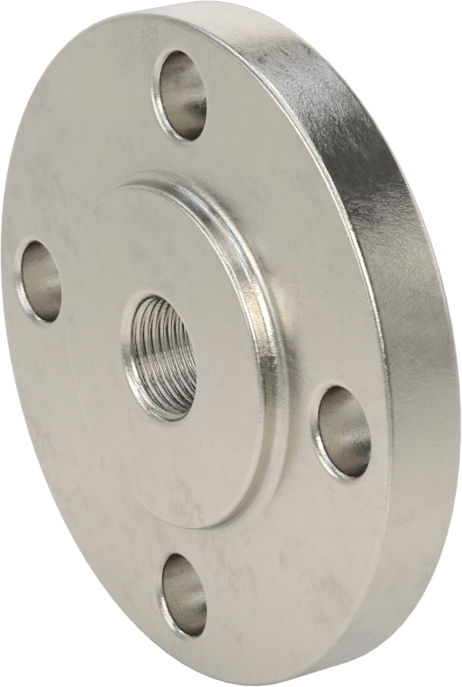 Düşük Basınçlı 304/304L Paslanmaz Çelik Dövme Boru Flanşı, Redüktör, 1/2 NPT x 1-1/2 Flanşlı Boru Boyutu