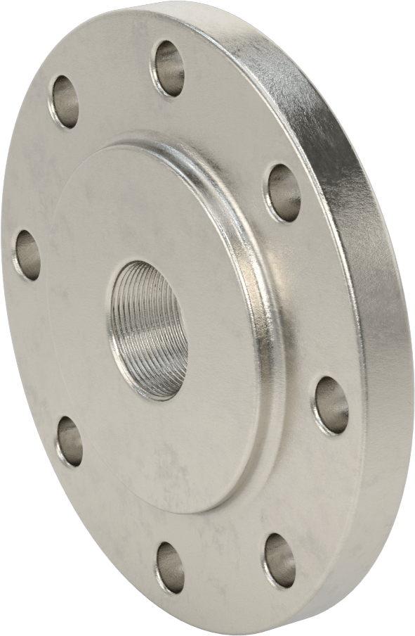 Düşük Basınçlı 304/304L Paslanmaz Çelik Dövme Boru Flanşı, Redüktör, 1-1/2 NPT x 4 Flanşlı Boru Boyutu