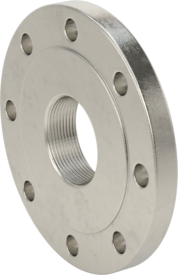 Düşük Basınçlı 304/304L Paslanmaz Çelik Dövme Boru Flanşı, Redüktör, 2-1/2 NPT x 4 Flanşlı Boru Boyutu