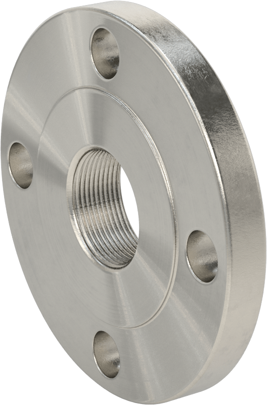 Düşük Basınçlı 304/304L Paslanmaz Çelik Dövme Boru Flanşı, Redüktör, 1-1/2 NPT x 2 Flanş Boru Boyutu