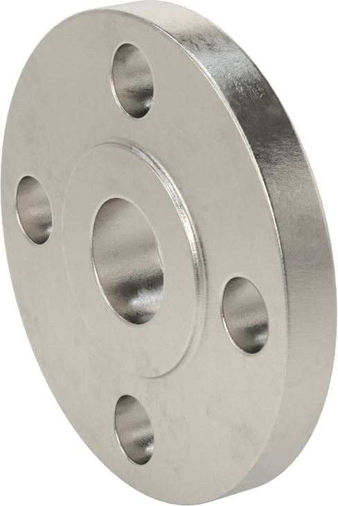 Düşük Basınçlı 304/304L Paslanmaz Çelik Dövme Boru Flanşı, Dişsiz, 3/4 Boru Boyutu Slip-on x 1 Flanş Boru Boyutu