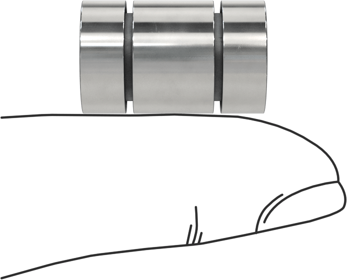 Pivot Bearing, Double End, for 1/2" Housing ID, 25/32" Overall Length