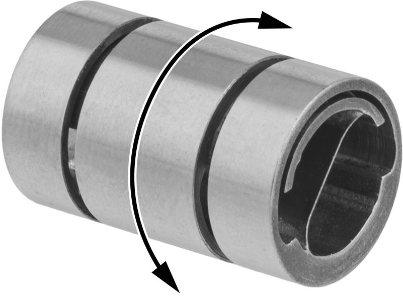 Pivot Bearing, Double End, for 5/32" Housing ID, 1/4" Overall Length