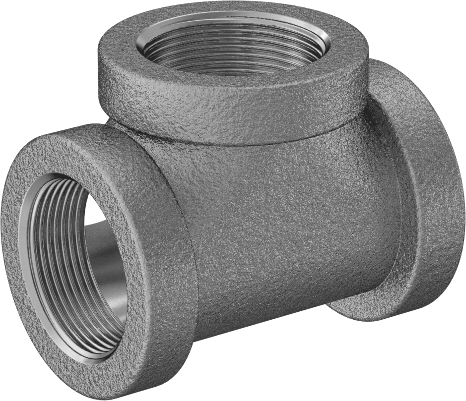 Düşük Basınçlı Alüminyum Boru Bağlantı Elemanı, Dik Açı T Redüktör, 1-1/2 x 3/4 NPT Dişi
