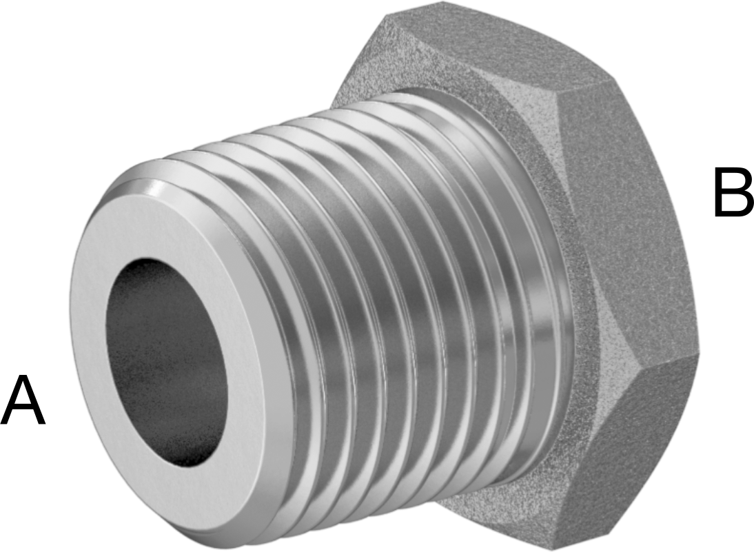 Düşük Basınçlı Alüminyum Boru Bağlantı Elemanı, Burç Adaptörü, 1/2 NPT Erkek x 1/4 NPT Dişi