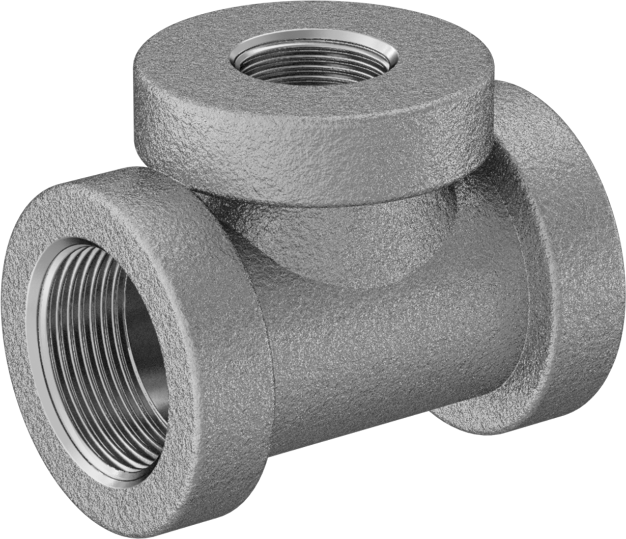 Düşük Basınçlı Alüminyum Boru Bağlantı Elemanı, Hat Üstü T Redüktör, 1-1/4 x 3/4 NPT Dişi