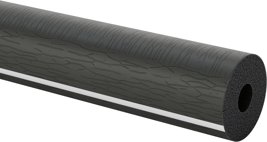 Esnek Kauçuk Köpük Boru Yalıtım Tüpü, Yarık, 3/4" Kalın Duvar, 3/4" ID, 6 Fit Uzunluk