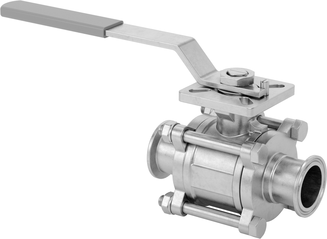 Gıda ve İçecek için Açma/Kapama Vanası, Sıhhi Bağlantı Parçaları, Polietilen Conta, 1,5 inç Boru Dış Çapı
