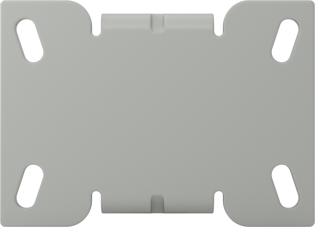 6-1/4“ x 4-1/2” Plakalı Mauler Tekerlek, 5" Çapında Kauçuk Tekerlekli Sert