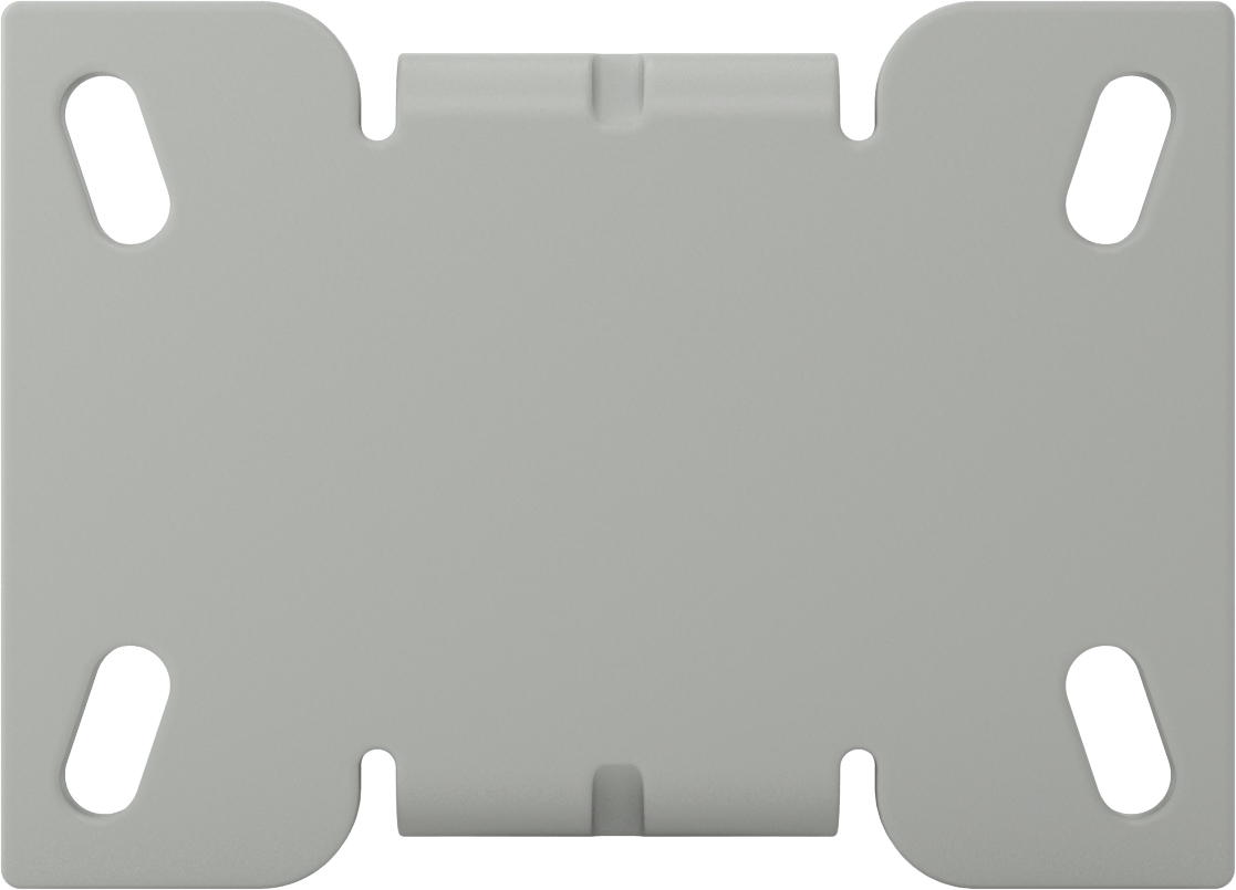 6-1/4“ x 4-1/2” Plakalı Mauler Tekerlek, 6 inç Çapında Kauçuk Tekerlekli Sert