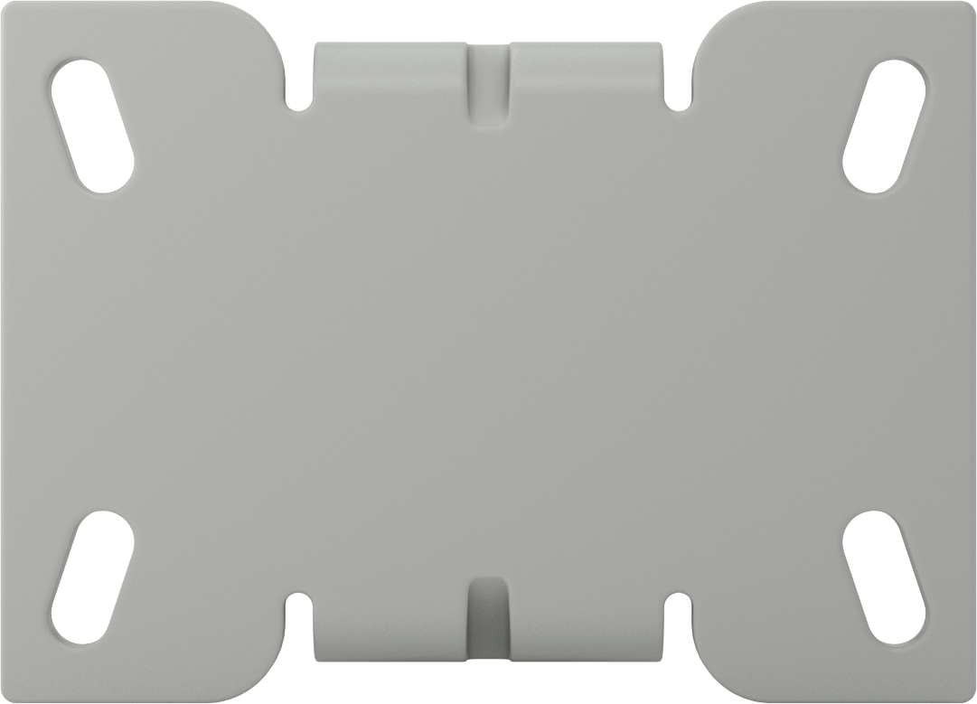6-1/4“ x 4-1/2” Plakalı Mauler Tekerlek, 5" Çaplı Polipropilen Tekerlekli Sert