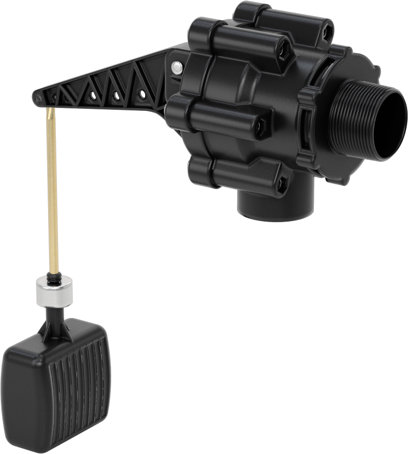 Kompakt Plastik Şamandıra Valfi, 1-1/2" NPT Giriş x Dişsiz Çıkış