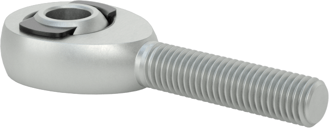 Yüksek Yük Bilyeli Mafsal Çubuk Ucu, Naylon/PTFE Ek, 1/4"-28 Diş
