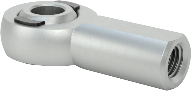 Yüksek Yük Bilyeli Mafsal Çubuk Ucu, Naylon/PTFE Ek, 5/16"-24 İç Diş