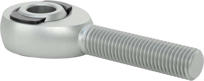 Yüksek Yük Bilyeli Mafsal Çubuk Ucu, Naylon/PTFE Ek, 5/16"-24 Diş