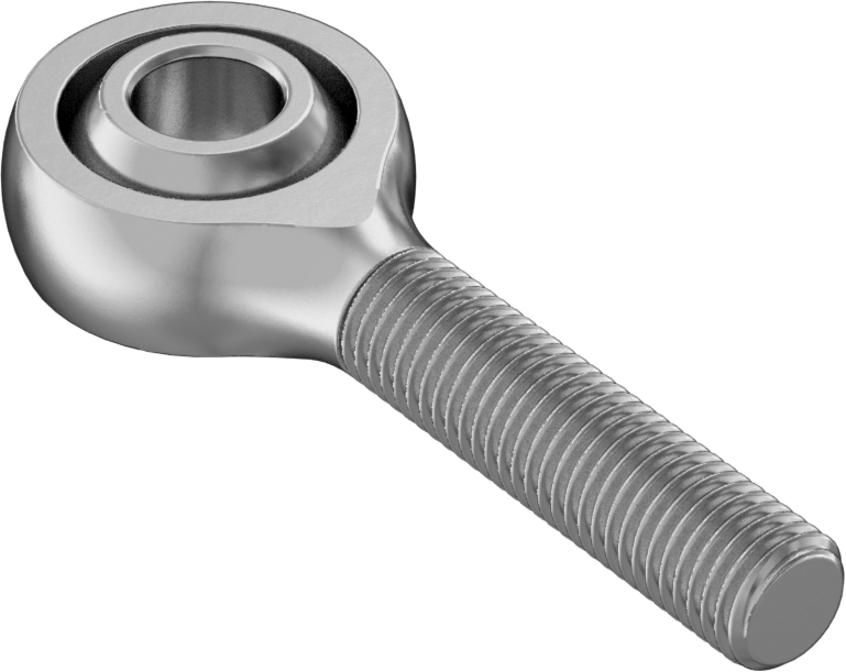 Yüksek Yük Bilyeli Mafsal Çubuk Ucu, Naylon/PTFE Ek, 5/16"-24 Diş