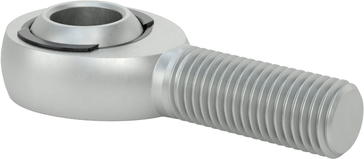 Yüksek Yük Bilyeli Mafsal Çubuk Ucu, Naylon/PTFE Ek, M16 x 2 mm Diş