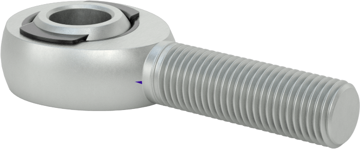 Yüksek Yük Bilyeli Mafsal Çubuk Ucu, Naylon/PTFE Ek, 7/16"-20 Diş