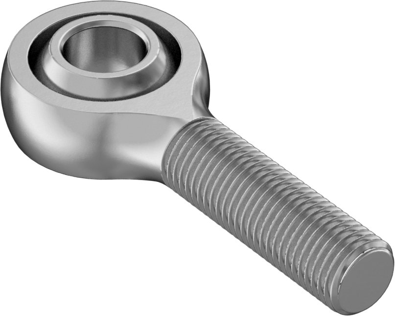 Yüksek Yük Bilyeli Mafsal Çubuk Ucu, Naylon/PTFE Ek, 7/16"-20 Diş