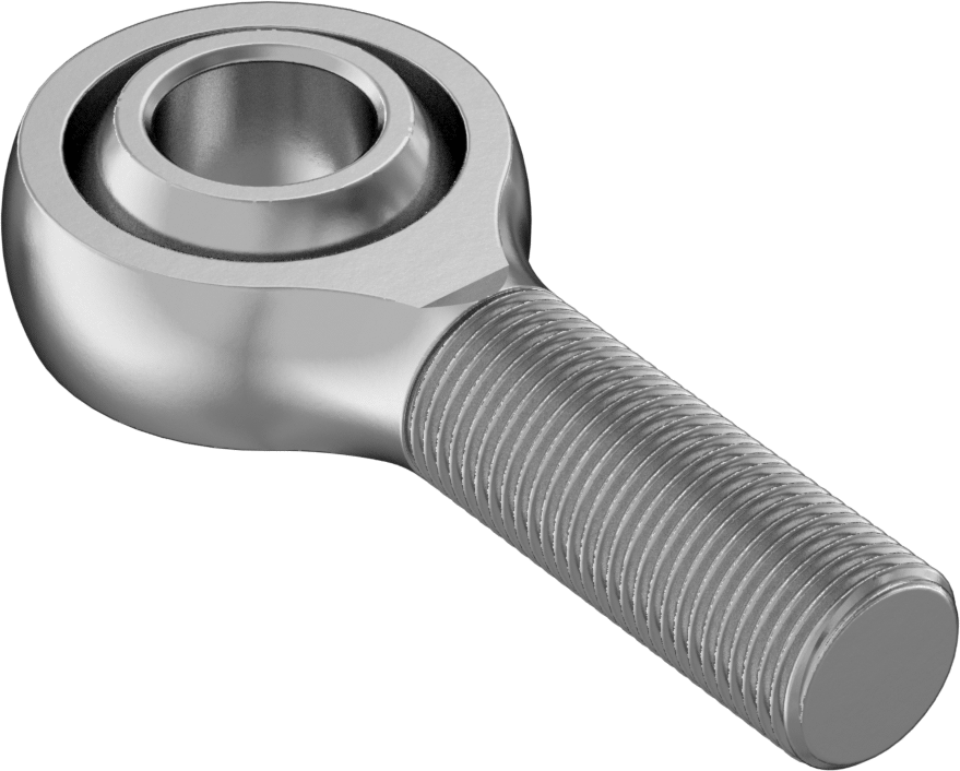 Yüksek Yük Bilyeli Mafsal Çubuk Ucu, Naylon/PTFE Ek, 5/8"-18 Diş