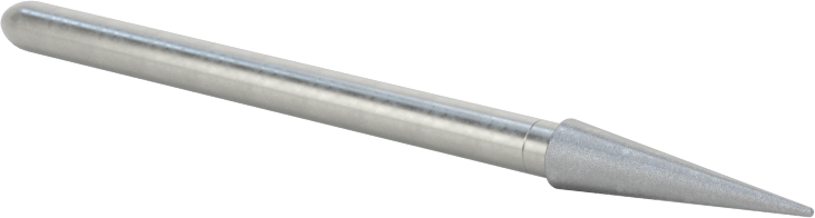 Metal Dışı Malzemeler için Uzun Ömürlü Taşlama Ucu, 1/8" Şaft Çapı, 0,156“ Çap x 5/8” Uzunluk Konik Baş