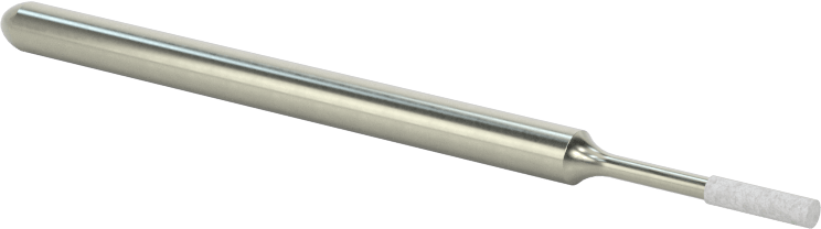Metal Dışı Malzemeler için Uzun Ömürlü Taşlama Ucu, 1/8" Şaft Çapı, 0,06“ Çap ve 1/4” Uzun Baş, Silindir