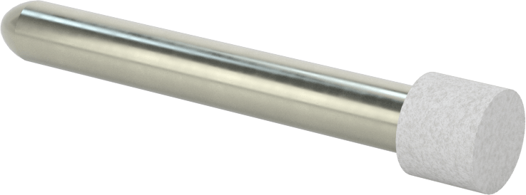 Metal Dışı Malzemeler için Uzun Ömürlü Taşlama Ucu, 1/4" Şaft Çapı, 0,38 inç Çap ve 0,31 inç Uzunlukta Başlık, Silindir