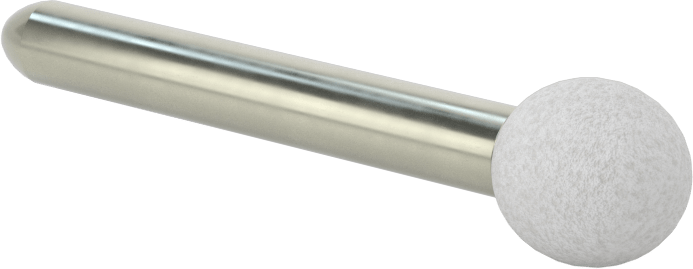 Metal Dışı Malzemeler için Uzun Ömürlü Taşlama Ucu, 1/4" Şaft Çapı, 0,5" Çaplı Top Başlık