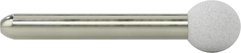 Metal Dışı Malzemeler için Uzun Ömürlü Taşlama Ucu, 1/4" Şaft Çapı, 0,5" Çaplı Top Başlık
