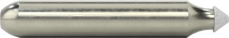 Metal Dışı Malzemeler için Uzun Ömürlü Taşlama Ucu, 1/4" Şaft Çapı, 0,19 inç Baş Çapı, 0,1 inç Baş Uzunluğu