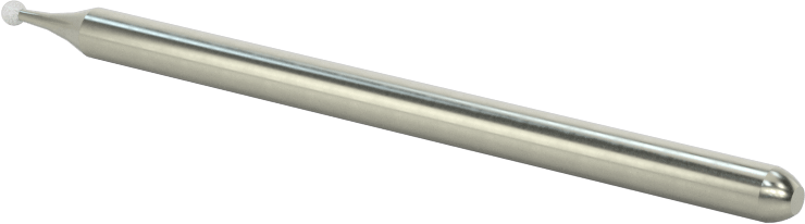Metal Dışı Malzemeler için Uzun Ömürlü Taşlama Ucu, 1/8" Şaft Çapı, 0,06" Çaplı Küresel Başlık