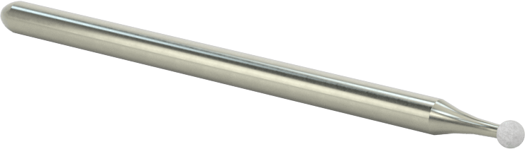 Metal Dışı Malzemeler için Uzun Ömürlü Taşlama Ucu, 1/8" Şaft Çapı, 0,09" Çaplı Küre Başlık