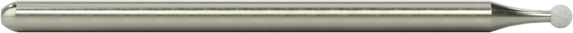 Metal Dışı Malzemeler için Uzun Ömürlü Taşlama Ucu, 1/8" Şaft Çapı, 0,09" Çaplı Küre Başlık