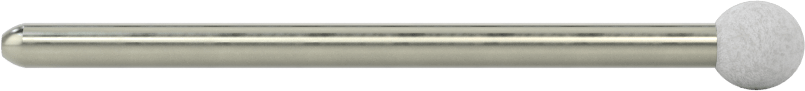 Metal Dışı Malzemeler için Uzun Ömürlü Taşlama Ucu, 1/8" Şaft Çapı, 1/4" Çaplı Küresel Başlık
