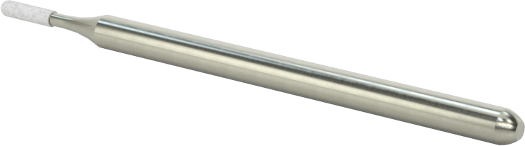 Metal Dışı Malzemeler için Uzun Ömürlü Taşlama Ucu, 1/8" Şaft Çapı, 0,06“ Çap ve 1/4” Uzun Baş, Namlu Şekli