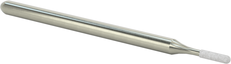 Metal Dışı Malzemeler için Uzun Ömürlü Taşlama Ucu, 1/8" Şaft Çapı, 0,06“ Çap ve 1/4” Uzun Baş, Namlu Şekli