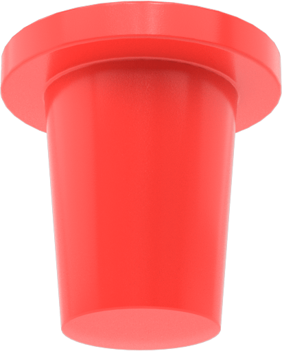 İçi Boş Konik Fişler, Polietilen, 0,236“ ila 0,302” İç Çap