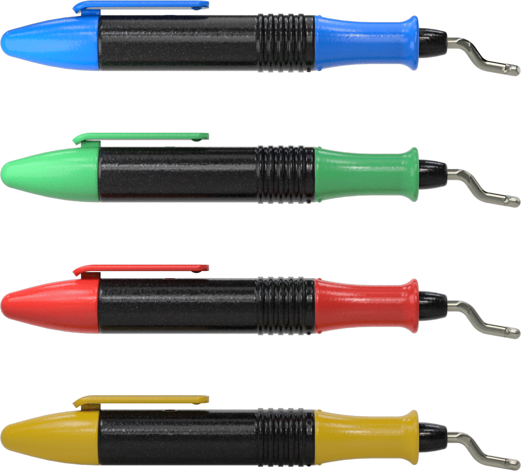 Değiştirilebilir Bıçaklı Çapak Alma Sıyırıcı, Ağır Hizmet Tipi, 8 Parça Set, 4-5/8" Uzunlukta Saplar