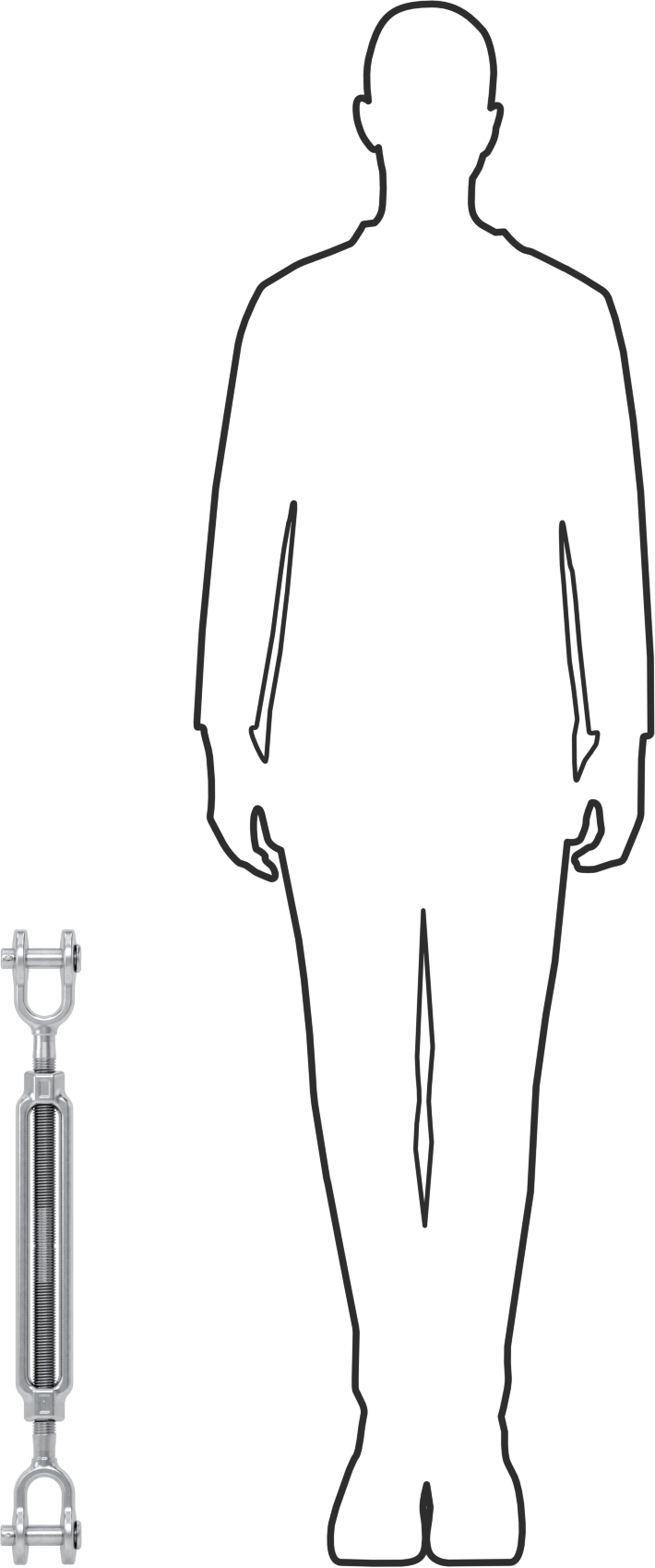 Kaldırma için Çatal-Çatal Gerdirme, 10000 lb. Kapasite, 27-1/4" Geri Çekilmiş Uzunluk